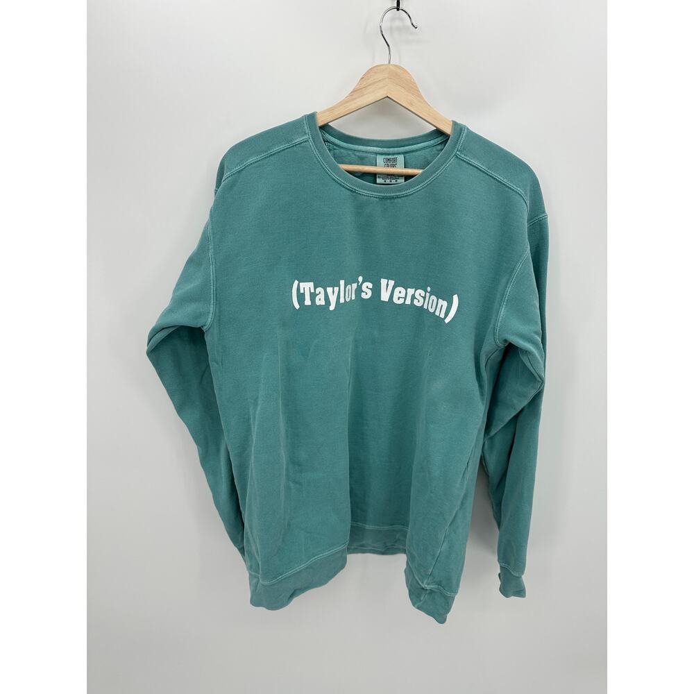 Comfort Colors Taylor Swift (Taylor's Version) Crewneck Pullover Sweatshirt Sz M